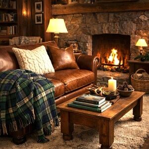 Vintage Ballantyne Tartan Wool Throw